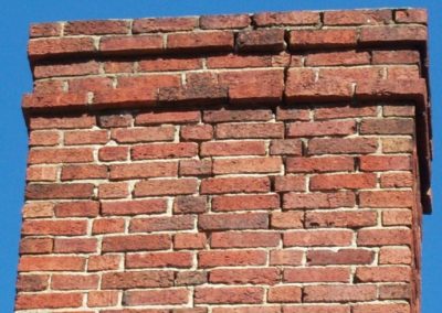 Close up of Chimney showing Masonry Issues