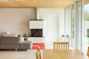fireplace in a home