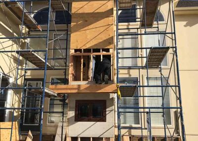 Scalffolding at work site
