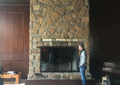 stone chimney