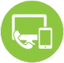 Apply via mobile app icon