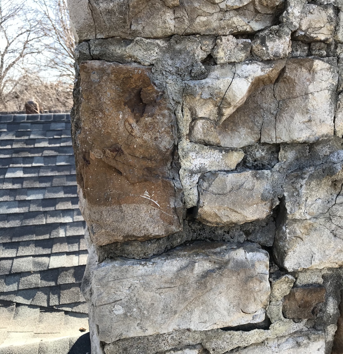chimney brick damage img tall chimney photo