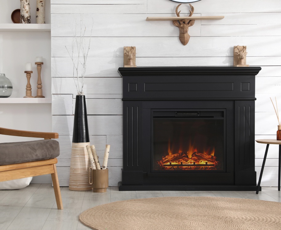 electric fireplace image 2 1 tall chimney photo